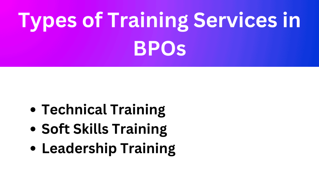 BPOs Offering Training Services