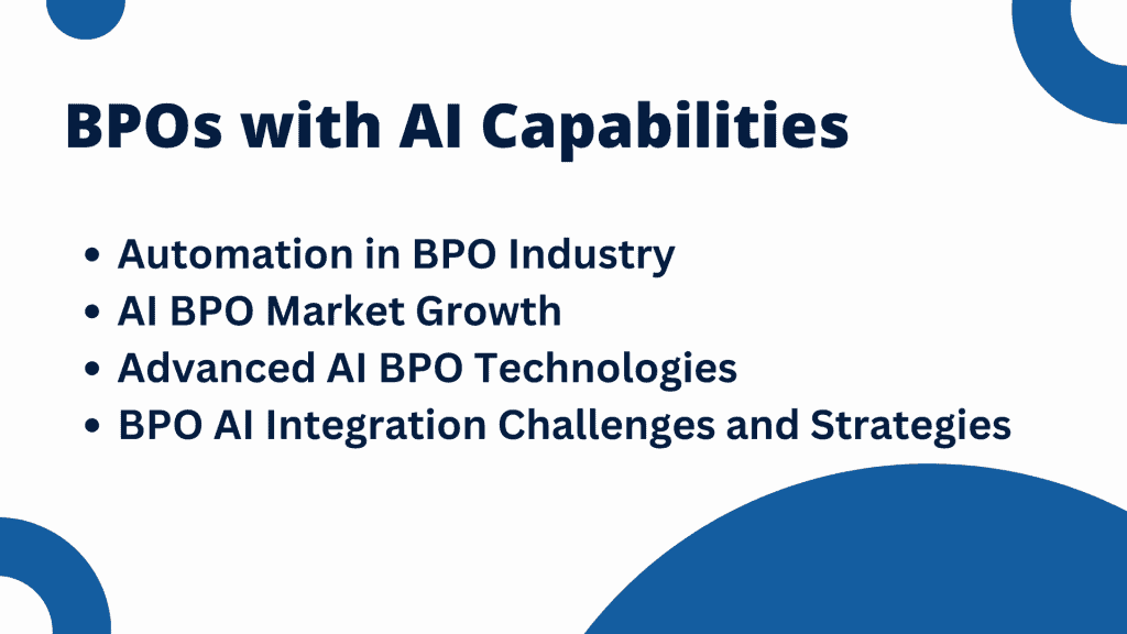 BPOs with AI Capabilities