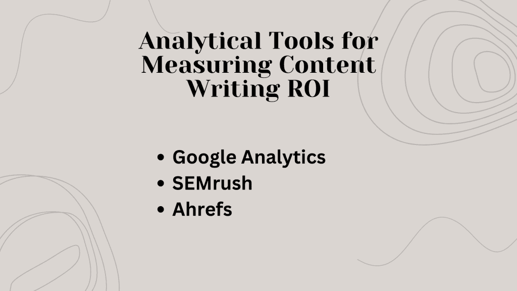 Content writing ROI