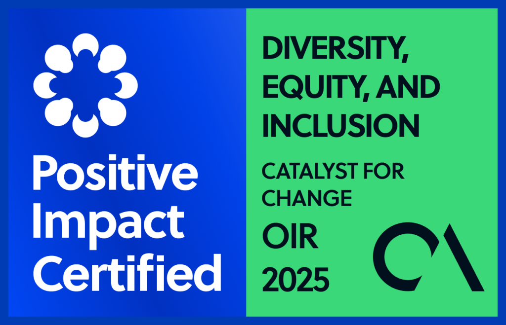 OIR Winner's Badge 2025 - Catalyst for Change - DEI